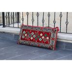 Bakırözü Home Şark Köşesi Takımı Sırt Dayama Yastığı Şili Modeli (Sünger Dahil) 40 x 90 x 10 cm - Kırmızı