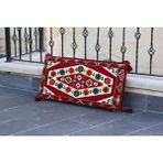Bakırözü Home Şark Köşesi Takımı Sırt Dayama Yastığı Yörük Kırmızı Modeli (Sünger Dahil) 40 x 90 x 10 cm