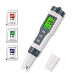 Bakkeny Su için 3'ü 1 Arada Dijital PH Metre, TDS/PH/Sıcaklık Ölçer, İçme Suyu için Su Test Cihazı, Yüzme Havuzu, Hidroponik