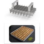Baklava Dilimleme Bıçağı Paslanmaz Çelik Baklava Dilimi Iz Çıkarma Bıçağı, 25X35 Tepsi 9x5 Dilim - 35 x 25 cm