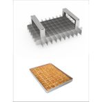 Baklava Dilimleme Bıçağı Paslanmaz Çelik Baklava Dilimi Iz Çıkarma Bıçağı, 30X40 Tepsi 7X11 Dilim - 30 x 40 cm