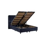 Baklava Luks Baza Ve Baslik Seti 100X200 Cm Tek Kisilik Metal Baza Ve Baslik Takimi Antrasit Kumas