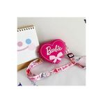 Bakmakistersen Barbie Silikon Çanta – Kalp Tasarımlı Sevimli Mini Omuz Çantası