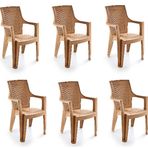 Bal-Kar Holiday Hk-260 Sultan Koltuk Teak 6'lı Bahçe Sandalyesi