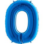 Bal10 Dünyası 0 Koyu Mavi Renk Rakam Folyo Balon 100 cm