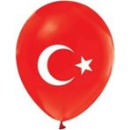Bal10 Dünyası Ay Yıldız Türk Bayraklı Balon 10 Adet