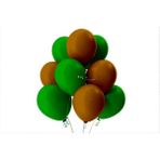 Bal10 Dünyası Kahverengi-Koyu Yeşil Pastel Soft Balon 50 Adet + 5 Metre Balon Zinciri