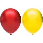 BAL10 DÜNYASI Metalik Balon Seti 10 Adet ( Kırmızı, Sarı)