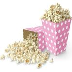 Bal10 Dünyası Pembe Puantiyeli 8 Adet Popcorn Kutusu