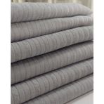 Baladı Home Ev Tekstil Home Collection Çizgili Koltuk Örtüsü Süngerli Kaymaz Çekyat Kadife Ölçüm ( 160 x 200 cm ) Alt Üst Kapatıyor - 160 x 200 cm - Gri