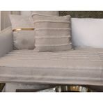 Baladı Home Ev Tekstil Home Collection Koltuk Örtüsü Çizgili Kabartmalı Tasarım Keten Oturma Yeri Alanı Ölçü ( 80 x 190 cm ) 1 Ade - 80 x 190 cm - Krem