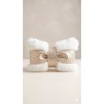 baladı home ev tekstil home collection Lüks Faux Fur Fiyonk Kırlent Kılıfı Premium Peluş Papyon Yastık Kılıfı - Şık Salon Dekorasyonu 50 X 30CM