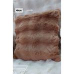 Baladi Home Kalın Tavşan Yastık Kılıf Peluş ( 1 Adet) Ölçüm 41 x 41 cm Ürün Tavşan Tek Taraf - 40 x 40 cm - Cappuccino