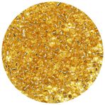 Bala&Fillic Şeffaf Altın Çizgili Renk 4 mm Tohum Boncuklar Yaklaşık 1200 parça/100 gram, Bileklik ve Kolye Yapımı için 6/0 Cam El İşi Boncukları (Şeffaf Altın Çizgili)