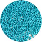 Bala&Fillic Turkuaz Mavi Renk 4 mm Tohum Boncuklar Yaklaşık 1200 parça/100 gram, Bileklik ve Kolye Yapımı için 6/0 Cam El İşi Boncukları (Turkuaz Mavisi)