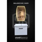 Balance 60 Cm Banyo Dolabı + Reflectus Vazo Günışığı Led Ayna 80X50 Cm