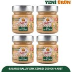 Balarısı Ballı Fıstık Ezmesi 200 gr 4 Adet - Glütensiz ( %70 Fıstık % 20 Bal ) - 800 gr