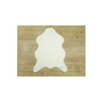 Balat Halı Kalın Beyaz Peluş Yumuşak Post Halı 60x90