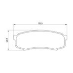 BALATA FREN ARKA-(MITSUBISHI: PAJERO 07>12 ) (TOYOTA LAND CRUISER 84-19) MGA-55298