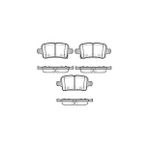 BALATA FREN ARKA-(OPEL : ASTRA K / INSIGNIA B 2016>) "WVA 22129" MGA-55678
