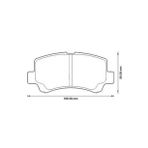 BALATA FREN ON - ( DFM : VAN 08>13 / CHERY : KIMO 1.3 ) MGA-55447