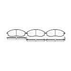 BALATA FREN ON - (HYUNDAI: H100 KAMYONET 04-> / KIA: PREGIO 01-06 / BONGO 11-) MGA-55226