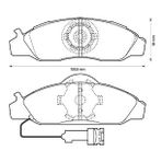 BALATA FREN ON-(SSANGYONG: KORANDO 99>06/MUSSO 97>06 ) MGA-55448