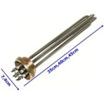 Balçık 2" Krom Kafalı Kazan Rezistansı 30-35-40-45-50CM TERMOSTATSIZ-30CM-3000WATT