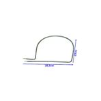 BALÇIK Kare Mini Midi Fırın Rezistansı Mide Tipi 650 Watt 6.5 Mm