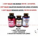 Balen For Woman(Bayan)+balen Menason +kalsiyum Magnezyum Çinko