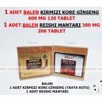 Balen Reishi Mantarı (Ganoderma Lucidum)+kırmızı Kore Gınseng