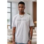 Balenbi Erkek Enjeksiyon Baskılı Regular Fit Penye Tişört 1002 - Gri - 2XL