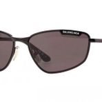 Balenciaga BB 0277S 001 60 Erkek Siyah Metal Güneş Gözlüğü