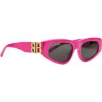 Balenciaga BB0095S 006 Pembe Füme Cat Eye Kadın Güneş Gözlüğü 53-19