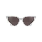 Balenciaga Bb0101S 005 Cat Eye Beyaz Kadın Güneş Gözlüğü