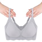 Balensiz Lazer Dikişsiz Görünmez Çıkarılabilir Pedli Sütyen - Bebe Mavisi - 85B