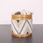 Bali Boncuklu Bambu Saklama Kutusu L 20x23 cm