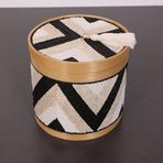 Bali Boncuklu Bambu Saklama Kutusu M 17x17 cm