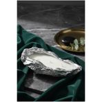 BalibeeCandle Balibeecandlehandmade Özel tasarım luxry metalik gri kasede gümüş dekoratif mum Büyük Boy 29 cm