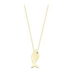 Balık 14K Gold Altın Kolye