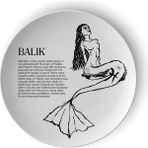 Balık Burcu Porselen Tabak - 30 cm