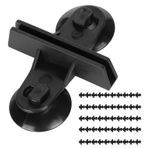 Balık İzolasyonu Için Rium Bölücü Emme Bardakları | 0.2 inç Cam Kalınlığa Sahip 50 Paket Uyumlu (BLACK)