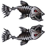 Balık kemikleri İskelet araba Sticker oto Etiket18CM