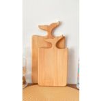 Balık Kuyruğu Figürlü Kesme Doğrama Tahtası - Deniz Kızı Figürlü Tezgah Üstü Sunumluk