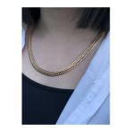 Balık Sırtı Gold Zincir Kolye