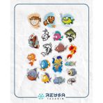 Balık Stikcer Set-1 15 Parça Telefon, Tablet, Defter, Laptop Sticker