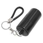 Balıkçılık kancaları Için Hava Geçirmez Conta Ile Hafif Alüminyum Metal Depolama tüpü Baharatlar Ve Küçük Eşyalar Kompakt Ve Açık Hava maceraları Için (BLACK)