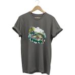 Balıkçılık Levrek Balığı ve Teknede Olta Ile Balık Tutmak %100 Pamuk Regular Fit T-Shirt - 3XL - Gri