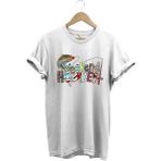 Balıkçılık Wekeend Hooker Yazı Baskılı Balık ve Olta Takımı Desenli %100 Pamuk Regular Fit T-Shirt - 2XL - Beyaz