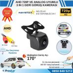 Balıkgözü AHD 720P ve Analog Çevirilebilir 170 Derece Geniş Açılı Geri Görüş Kamerası